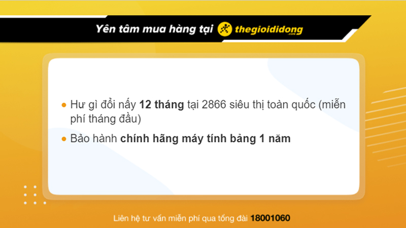 Chính sách bảo hành tại Thế Giới Di Động