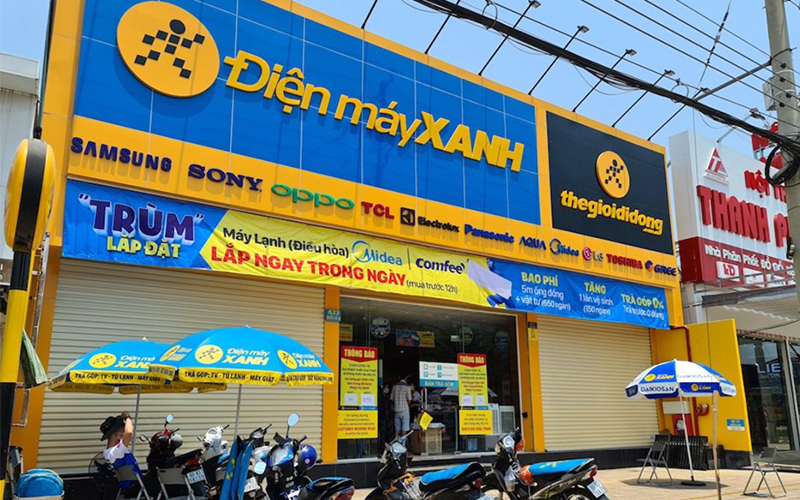 Cửa hàng Thế Giới Di Động, Điện Máy XANH