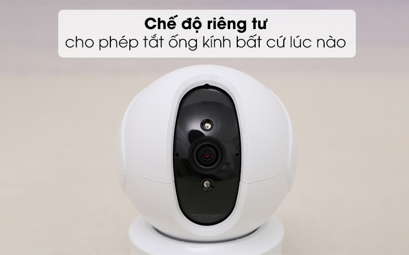 Camera EZVIZ hỗ trợ chế độ riêng tư cho phép tắt ống kính khi bạn muốn