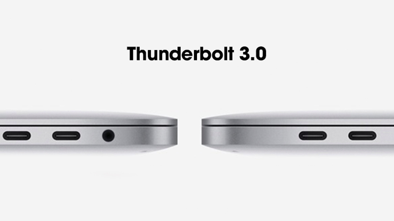 MacBook Pro 2019 được trang bị l&ecirc;n đến 4 cổng Thunderbolt 3