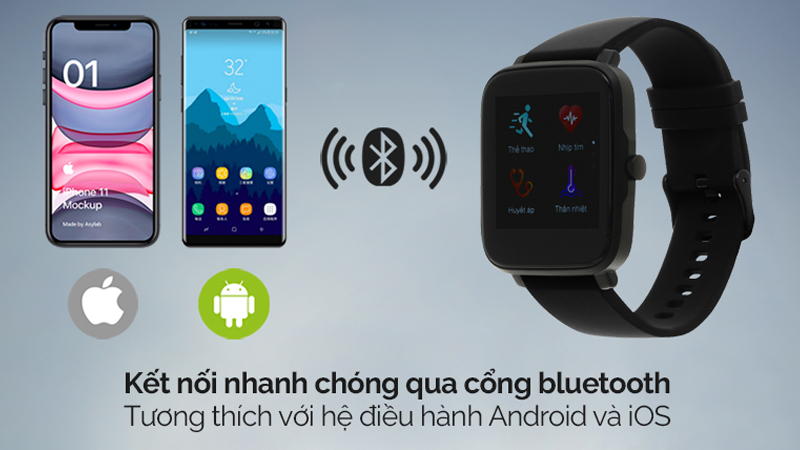 Khả năng kết nối với c&aacute;c thiết bị chạy hệ điều h&agrave;nh Android v&agrave; iOS