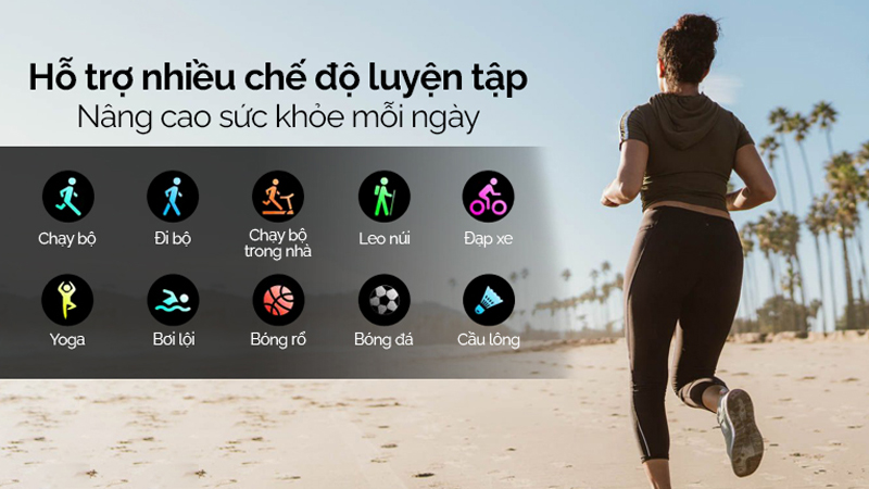 Hỗ trợ đa dạng chế độ tập luyện kh&aacute;c nhau