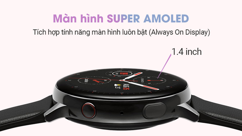 Active 2 c&oacute; m&agrave;n h&igrave;nh SUPER AMOLED c&ugrave;ng m&agrave;n h&igrave;nh c&oacute; chiều s&acirc;u
