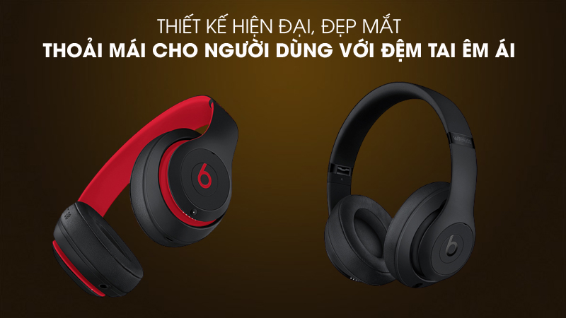 Thiết kế hiện đại, hút mắt của tai nghe chụp tai Beats Studio3 Wireless