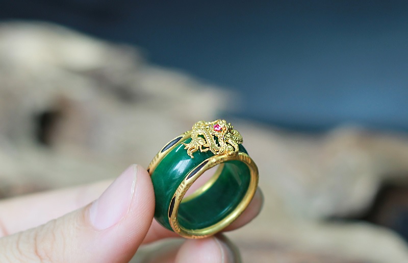 Nhẫn mạ vàng 18k đá cẩm thạch | Shopee Việt Nam
