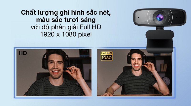 Webcam ASUS mang đến hình ảnh sắc nét trong chi tiết