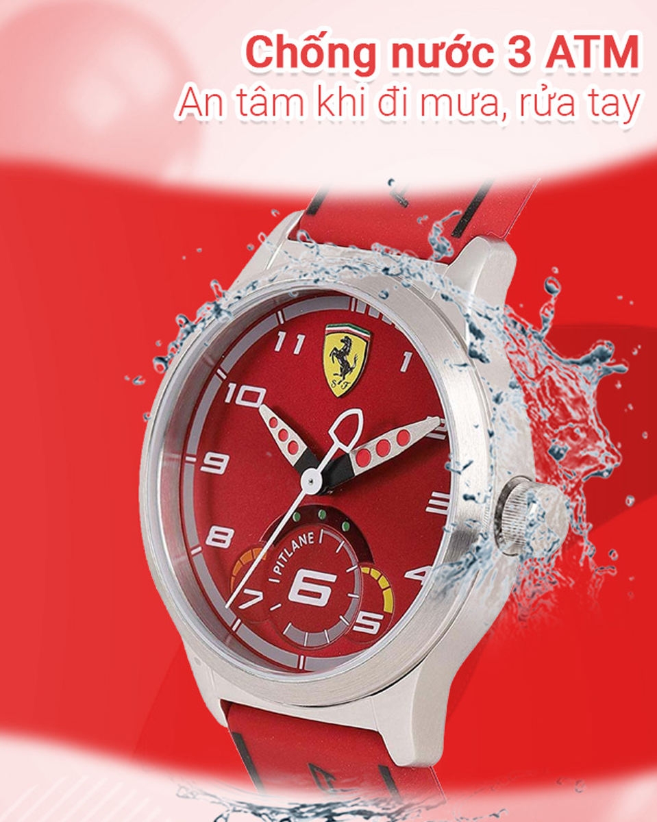 Đồng hồ c&oacute; hệ số chống nước l&agrave; 3 ATM