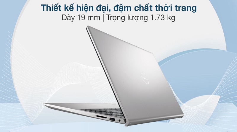 Laptop Dell Inspiron có thiết kế trang nhã, tôn lên vẻ trẻ trung, năng động