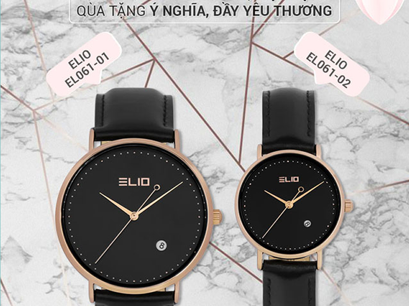 Ảnh minh họa đồng hồ đ&ocirc;i Elio EL061-01/EL061-02