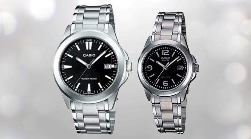 Ảnh minh họa đồng hồ đôi Casio LTP-1215A-1ADF/MTP-1215A-1ADF