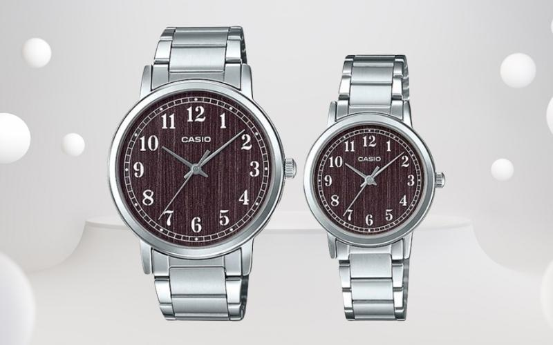 Ảnh minh họa đồng hồ đôi Casio LTP-E145D-5B1DF/MTP-E145D-5B1DF