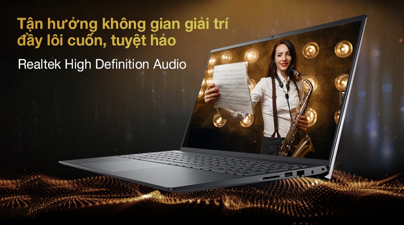 Laptop Dell Vostro 5510 i5 sở hữu công nghệ Realtek High Definition Audio
