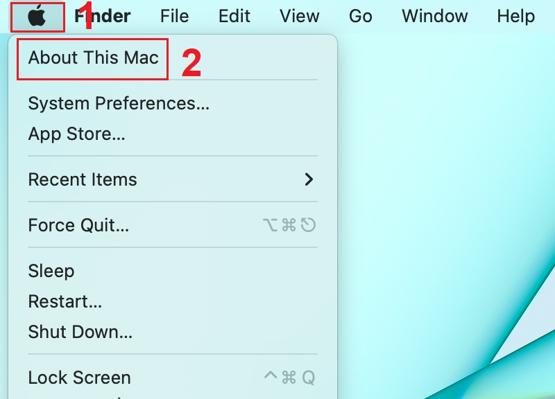 Mở About This Mac trên MacBook của bạn