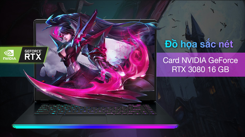 MSI Gaming GE66 được sở hữu card đồ họa rời NVIDIA GeForce RTX 3080 16 GB 