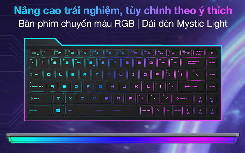 T&ugrave;y chỉnh m&agrave;u b&agrave;n ph&iacute;m theo &yacute; th&iacute;ch