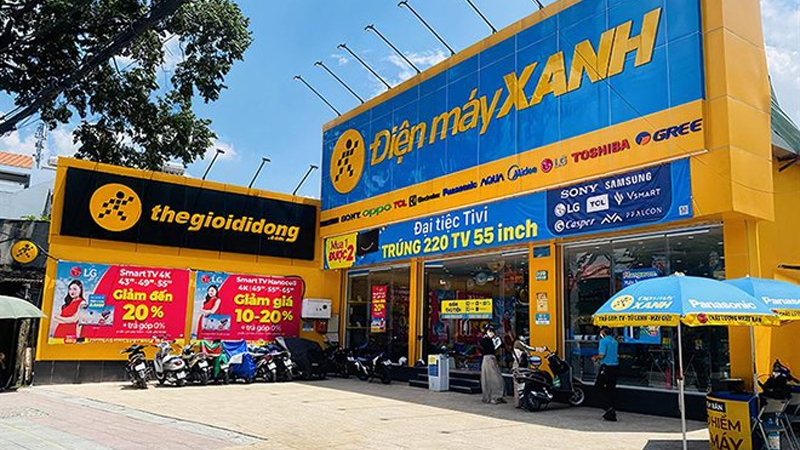 Thế Giới Di Động v&agrave; Điện m&aacute;y XANH