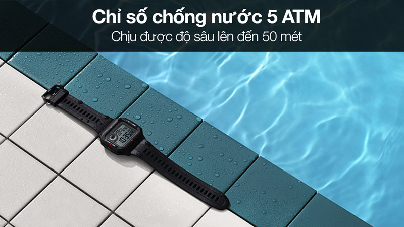 Amazfit Neo được trang bị khả năng chống nước 5 ATM