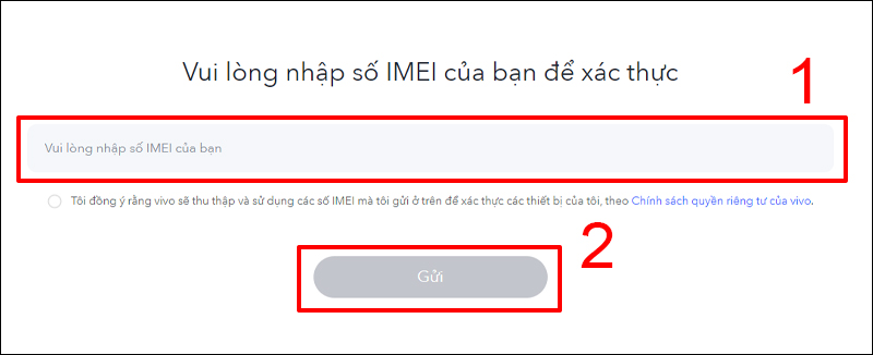 Kiểm tra vivo chính hãng tại website của vivo