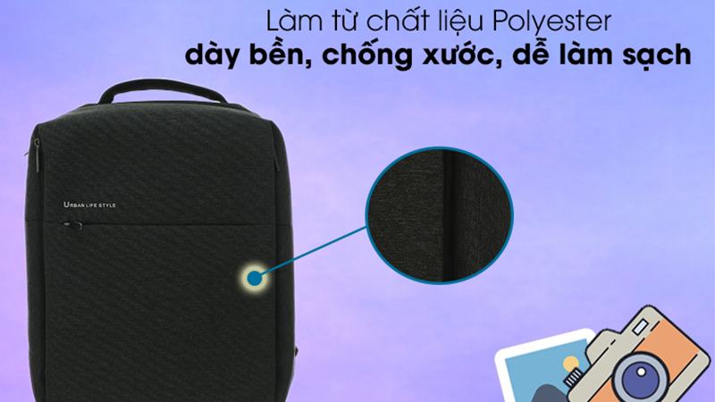 Balo có độ bền cao, khả năng kháng nước tốt