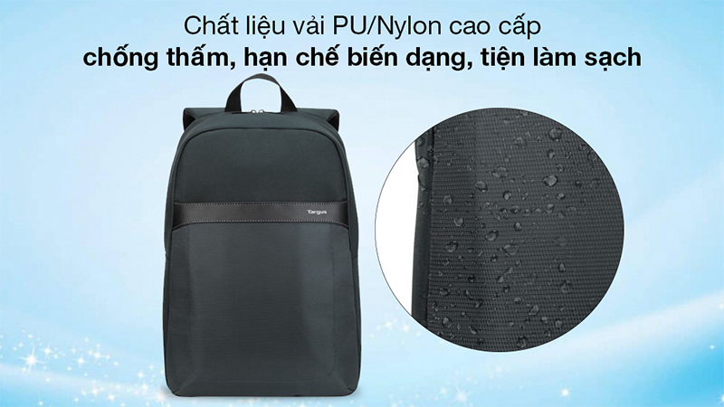 Thiết kế năng động, chất liệu kháng nước, tiện làm sạch