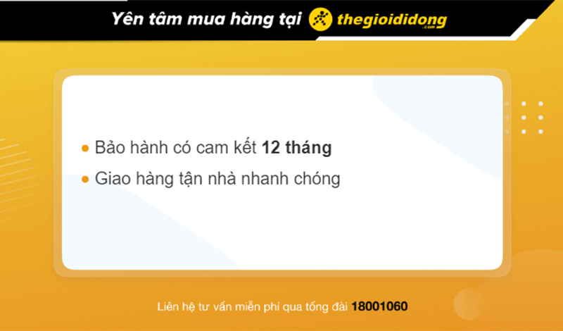 Chính sách bảo hành tại TGDĐ