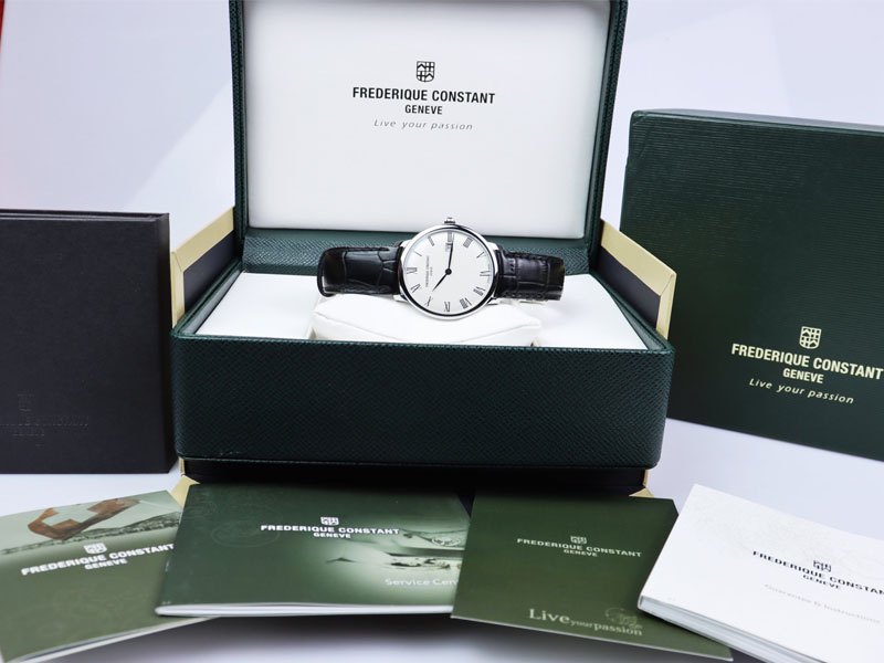 Bạn nên kiểm tra vỏ hộp của chiếc đồng hồ  FREDERIQUE CONSTANT trước khi mua
