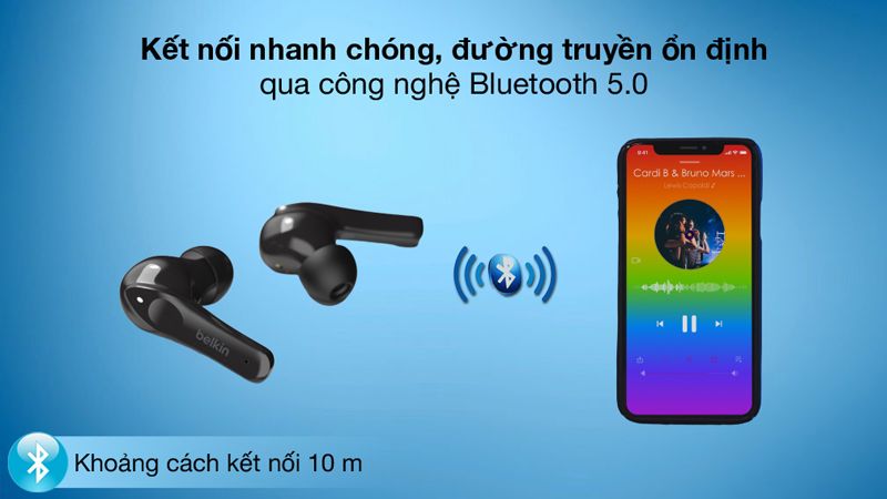 Tai nghe c&oacute; kết nối Bluetooth 5.0