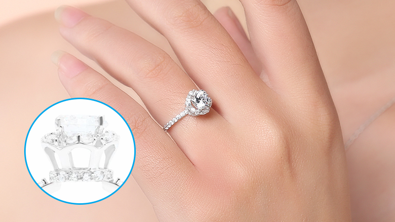 Nhẫn Bạc AvaJi AVJ.R000477 c&oacute; vẻ ngo&agrave;i nữ t&iacute;nh