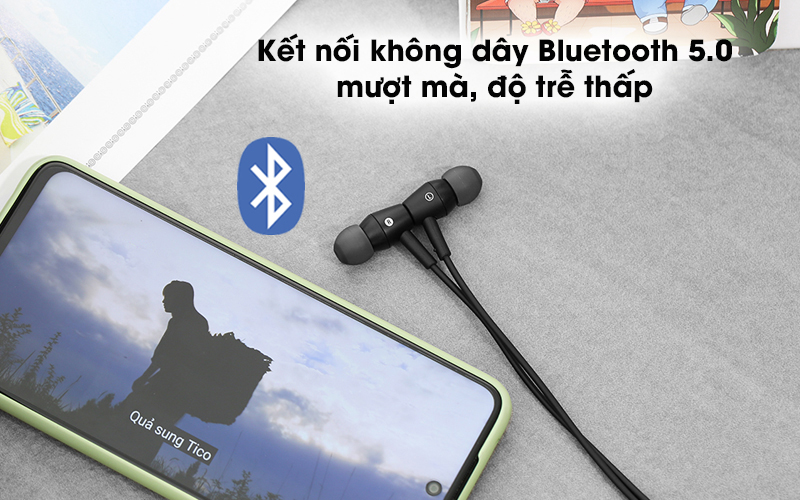 Tai nghe sử dụng kết nối Bluetooth 5.0