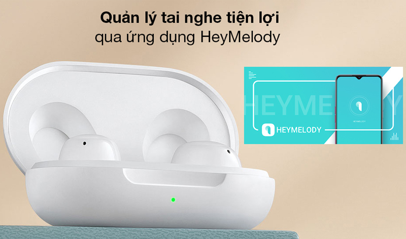 Ứng dụng HeyMolody trên tai nghe không dây
