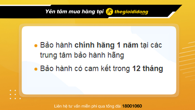 Chính sách bảo hành hấp dẫn