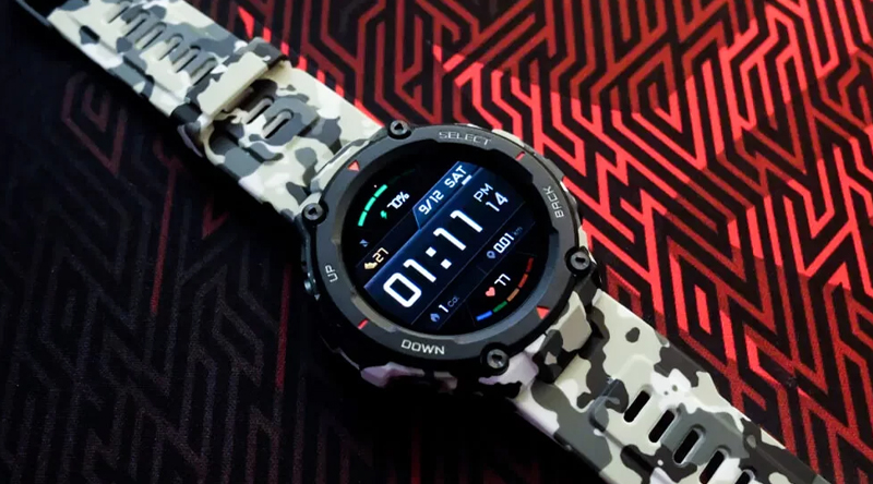 Amazfit T-Rex Camo có phần thua kém về độ phân giải
