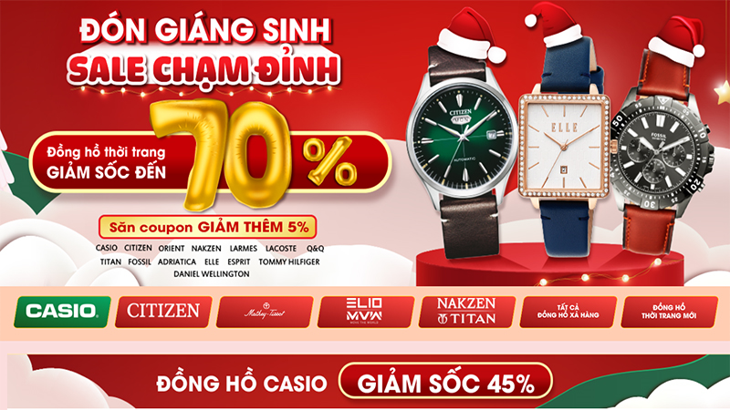 Chương trình khuyến mãi khủng nhân dịp Giáng sinh