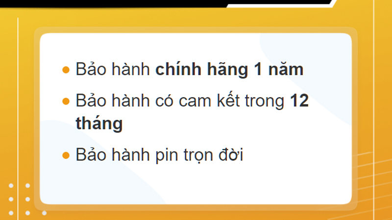 Chính sách bảo hành tại Thế Giới Di Động