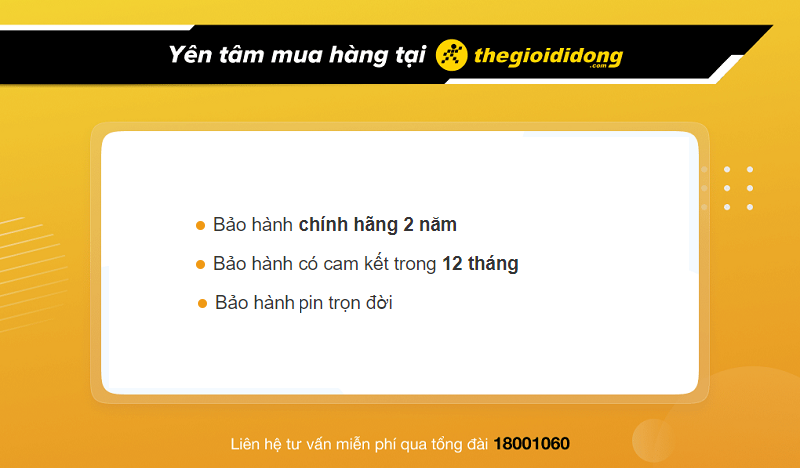 Chính sách bảo hành đồng hồ Mathey Tissot tại Thế Giới Di Động