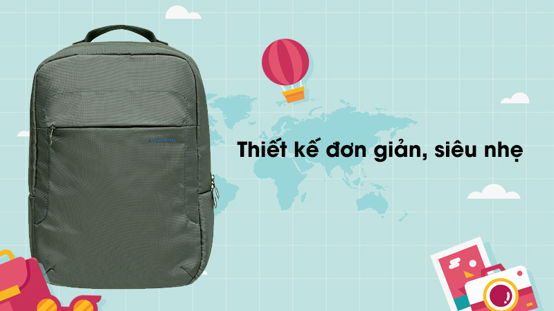 Balo Laptop Tucano Lup Zaino BKLP14 m&agrave;u x&aacute;m