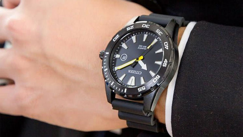 Đồng hồ CITIZEN 42 mm Nam BI1045-13E có dây đeo làm bằng cao su