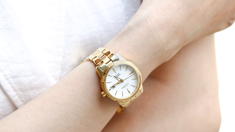 Thiết kế sang trọng, tinh tế của đồng hồ CITIZEN 28 mm Nữ EU6072-56D