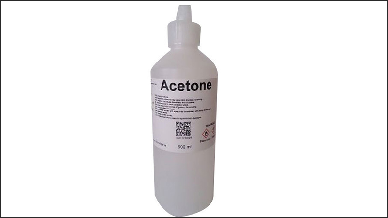 Sử dụng dung dịch Acetone