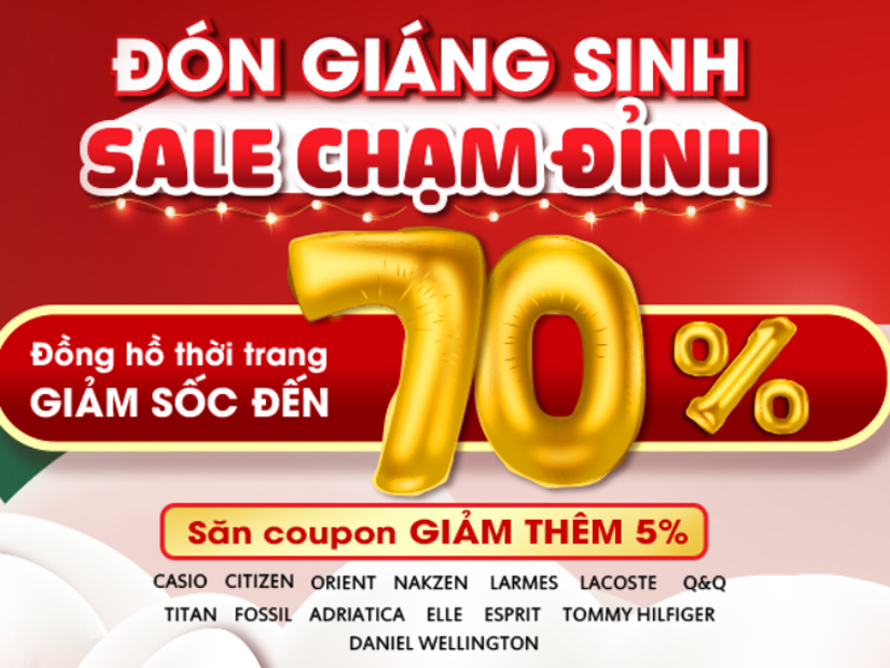 Chương trình ưu đãi hấp dẫn khi mùa đồng hồ thời trang tại Thế Giới Di Động