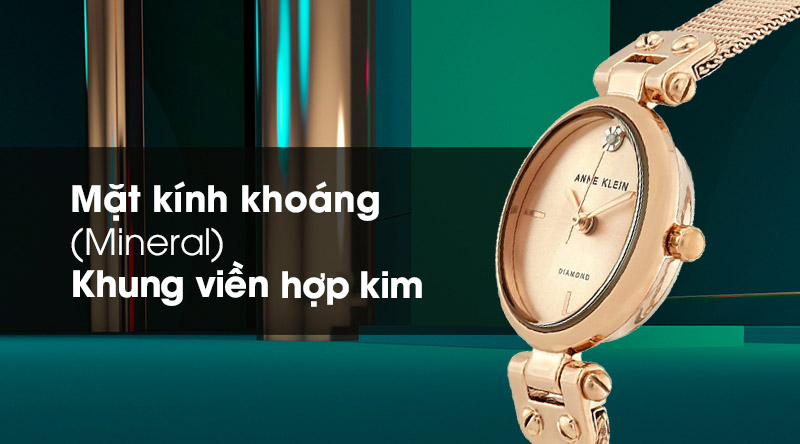 Đồng hồ nữ Anne Klein AK/3002RGRG làm từ những chất liệu cao cấp