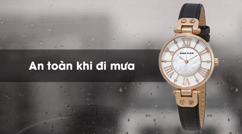 Đồng hồ nữ Anne Klein AK/2718RGBK có hệ số chống nước 3 ATM