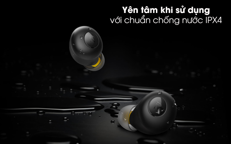 Chống nước tối ưu với chuẩn IPX4