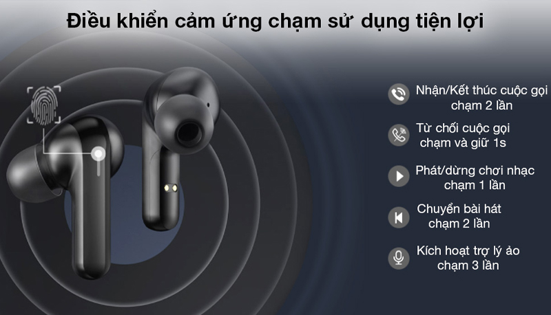 Tai nghe dễ d&agrave;ng t&ugrave;y chỉnh v&agrave; điều khiển