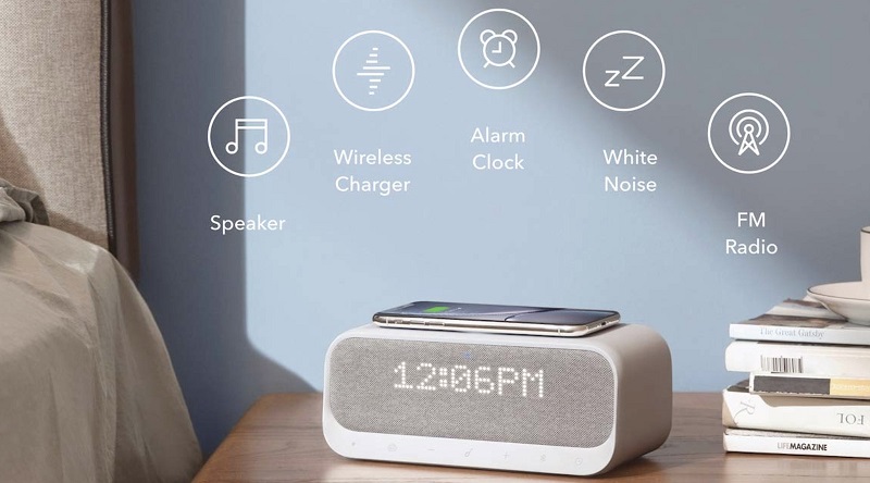  Loa Anker được hỗ trợ th&ecirc;m t&iacute;nh năng b&aacute;o thức, đế sạc kh&ocirc;ng d&acirc;y, ph&aacute;t Radio