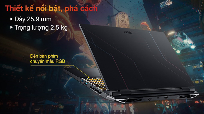 Thiết kế đơn giản với kích thước 15.6 inch 