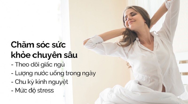 Garmin Venus còn tích hợp nhiều tính năng chăm sóc sức khỏe chuyên sâu