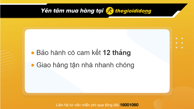 Chính sách bảo hành loa vi tính tại Thế Giới Di Động