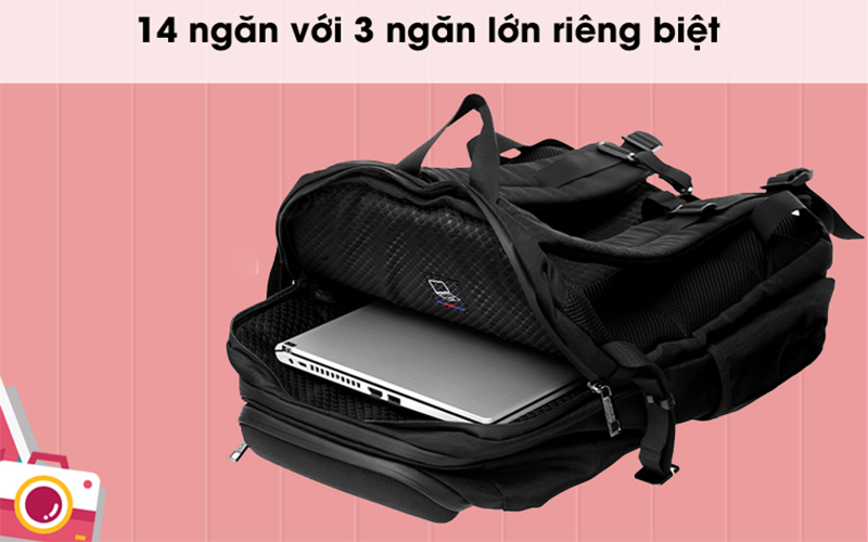 Nên chọn balo laptop có nhiều ngăn