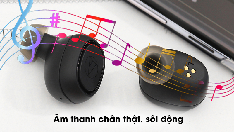 Tai nghe Audio Technica ATH-CK3TW mang đến &acirc;m thanh cuốn h&uacute;t